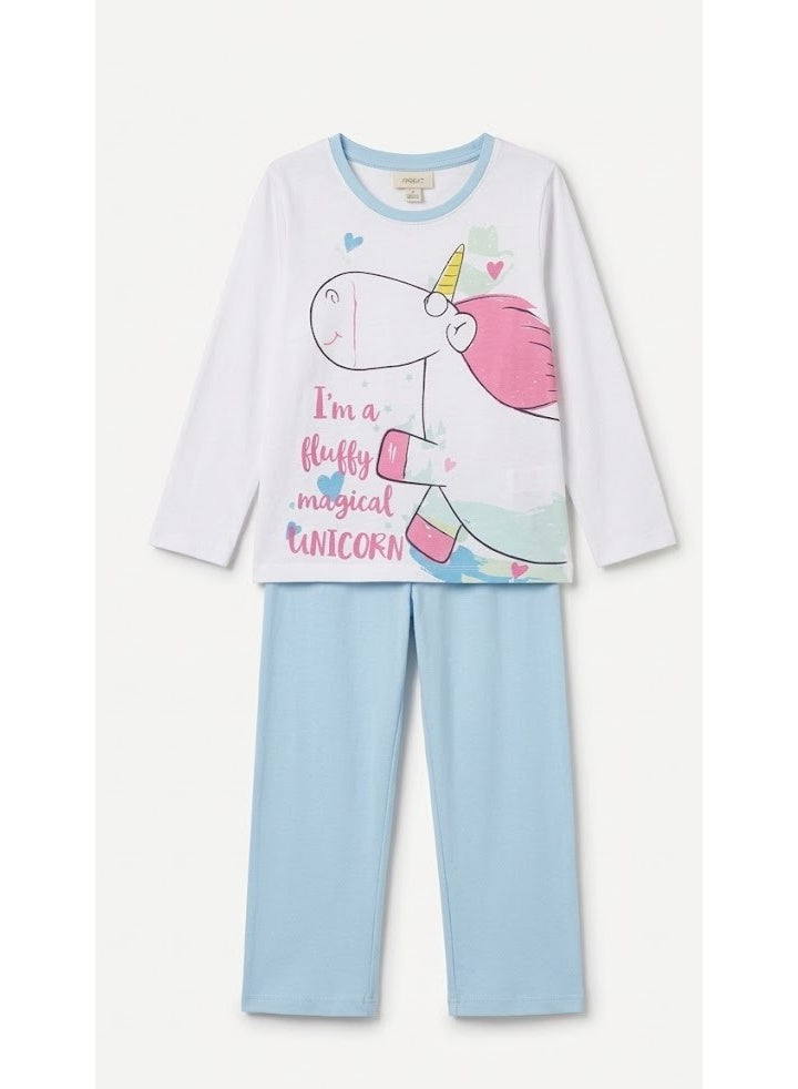 Minions magical unicorn girls pajama long sleeve by kids TV 100%cotton