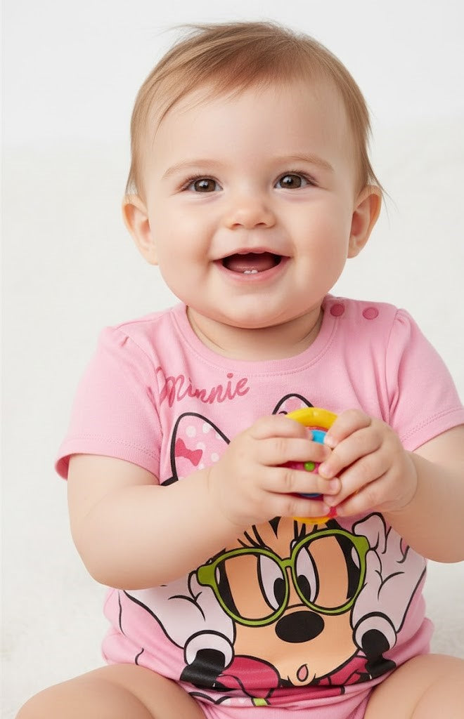 Disney Minnie Mouse baby Girl T-shirt100%cotton