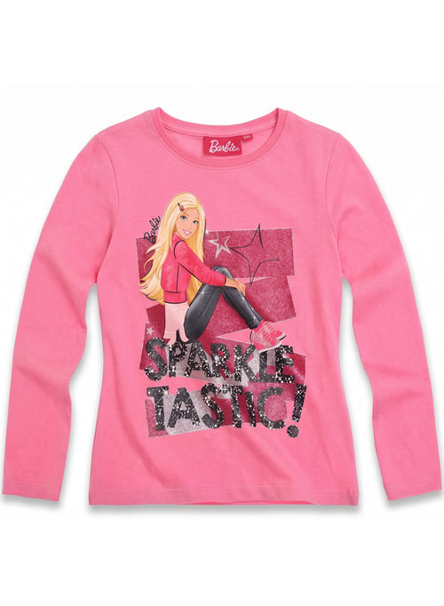 Barbie girls long sleeve T-shirt by Kids TV100%cotton