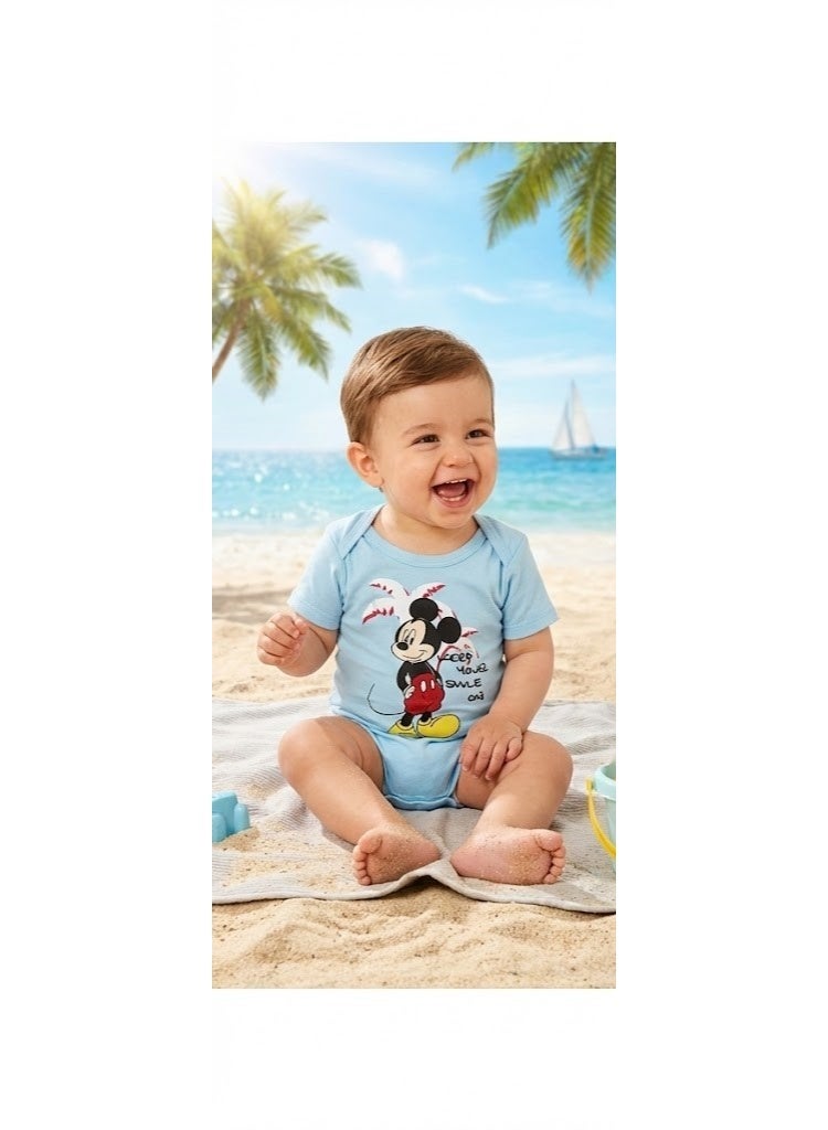 Disney Mickey Mouse Boys Body Baby 100% cotton