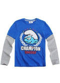 THE SMURFS boys long sleeve T-shirt 100% Cotton100% Cotton  by Kids TV