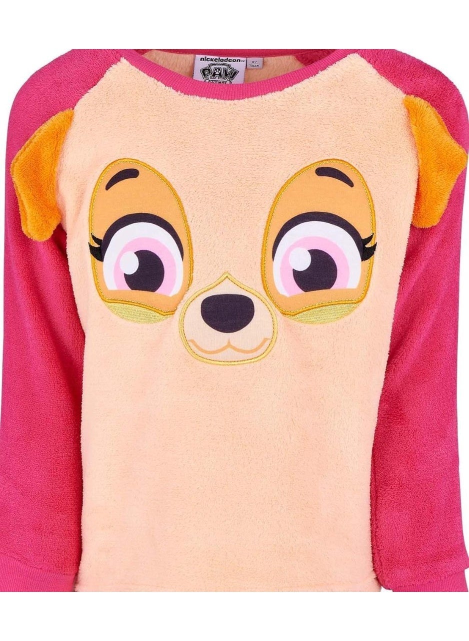 Paw Patrol Skye pink fleece two-piece pajama set. By kids tv