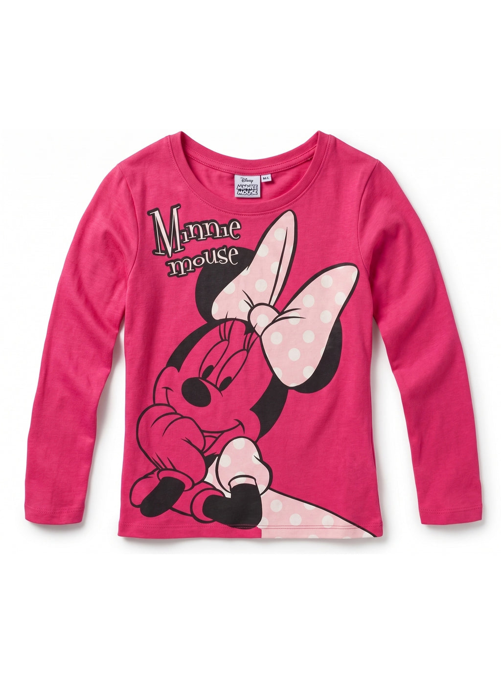 minnie mouse girls long sleeve T-shirt 100% Cotton by Kids TV