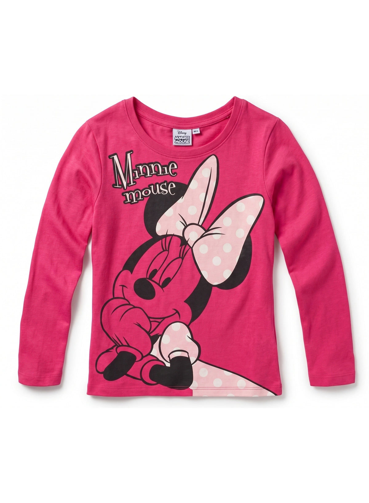 minnie mouse girls long sleeve T-shirt 100% Cotton by Kids TV