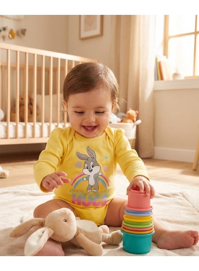Bugs Bunny Baby Bodysuit Long Sleeves By Kids TV100%cotton