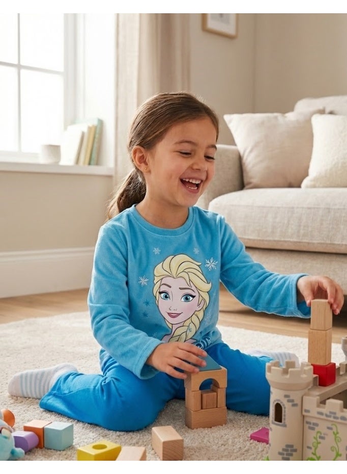 Disney Frozen ELSA girls coral fleece pajamas  by Kids TV