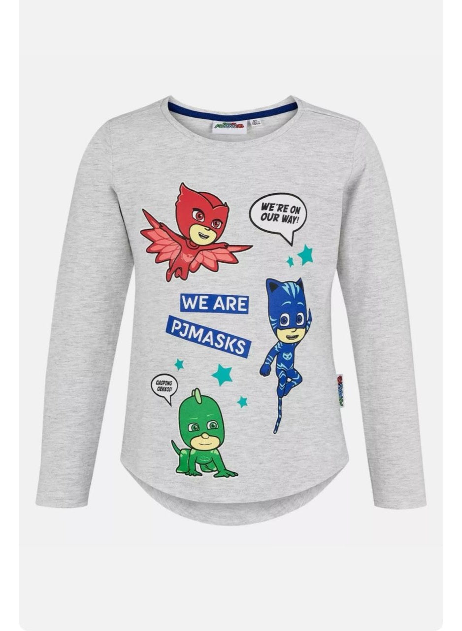 PJMASKS girls long sleeve t-shirt  by Kids TV100%cotton