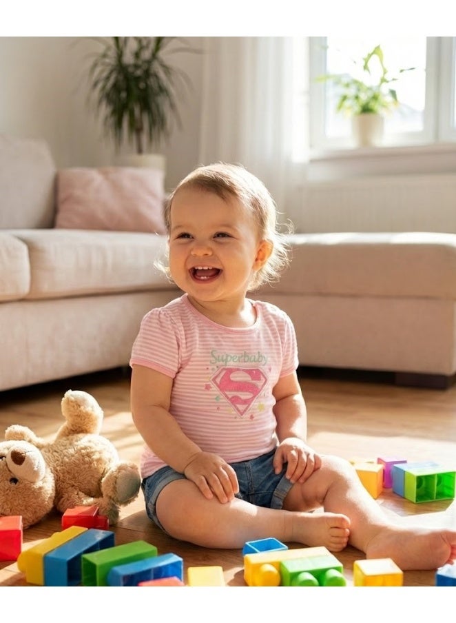 Super Girl Baby  T-shirt100%cotton