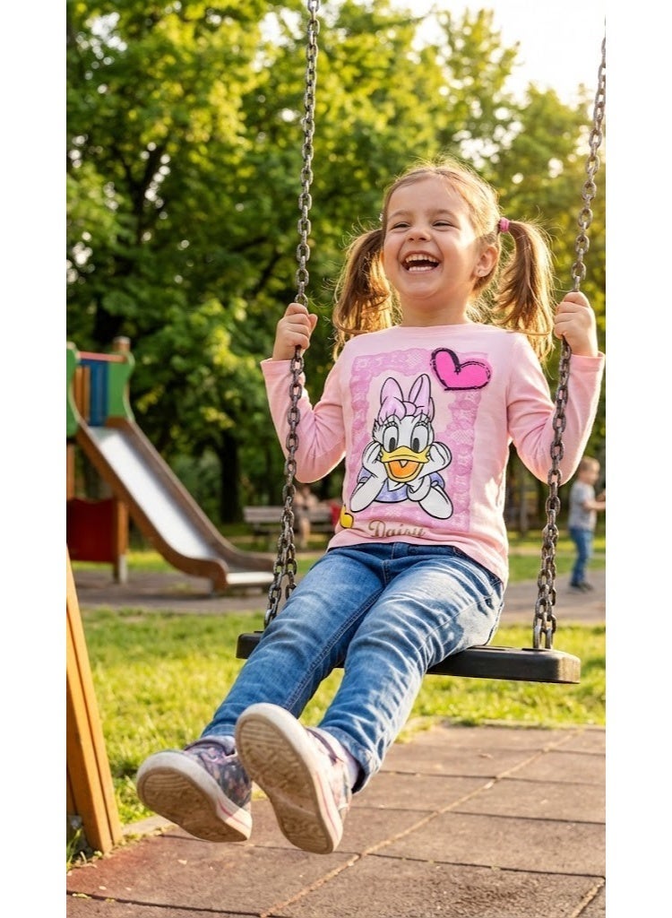 Disney world girls  Long Sleeve T-shirt  by Kids TV100%cotton
