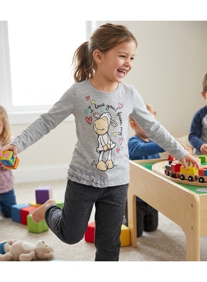 NICI Girls T-shirt long-sleeve  T-shirt 100% cotton by kidstv