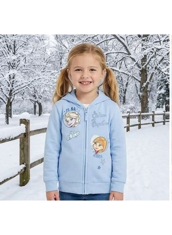 Disney Frozen Blue Zip Hoodie for Girls - photo 2 - KIDS Tv Egypt