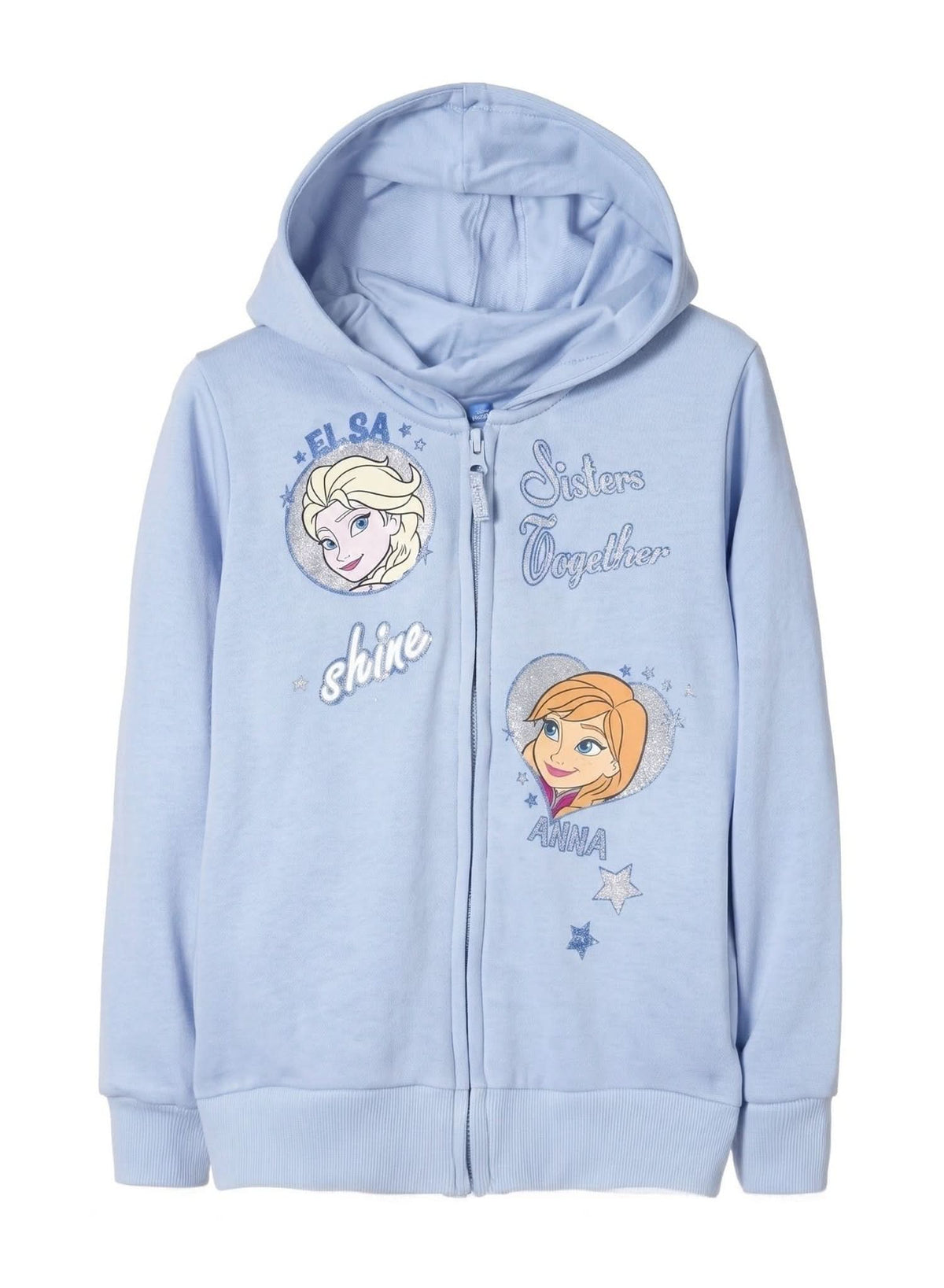 Disney Frozen Blue Zip Hoodie — Girls