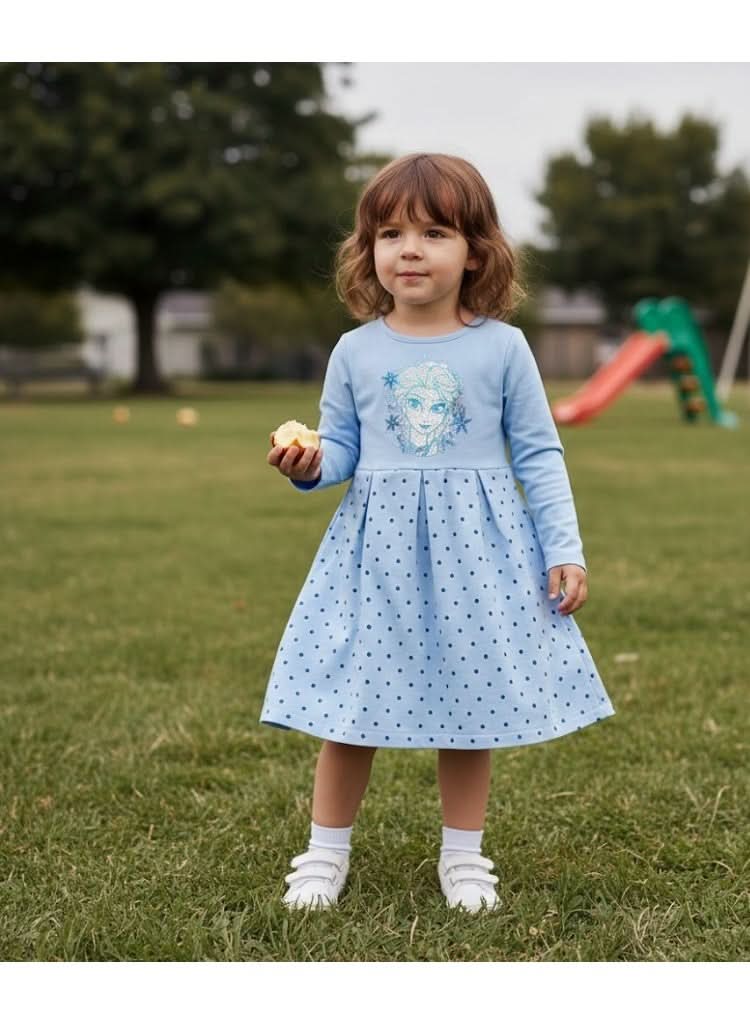 Disney Frozen Elsa Long-sleeve Dress for Girls - photo 3 - KIDS Tv Egypt