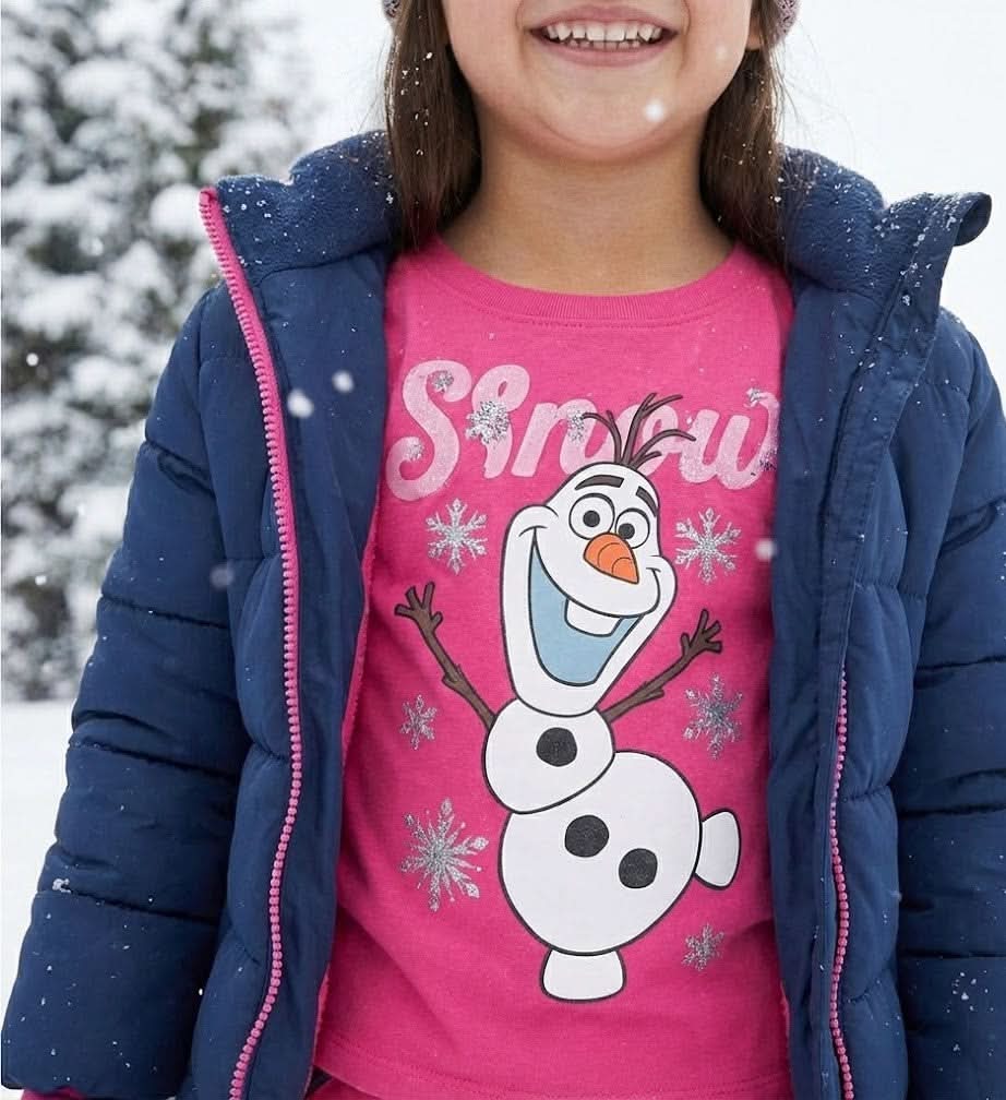 Disney Frozen Girls Long Sleeve T-Shirt 100% Cotton - photo 3 - KIDS Tv Egypt