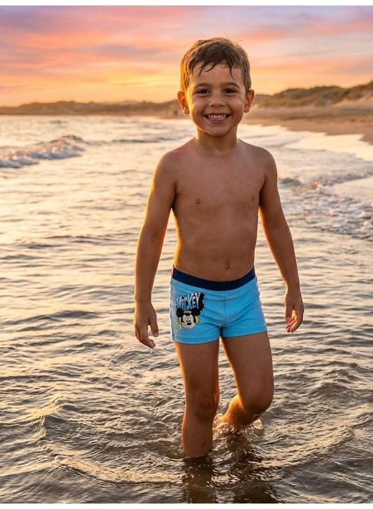 Disney Mickey Mouse Light Blue Swim Shorts for Boys - photo 2 - KIDS Tv Egypt
