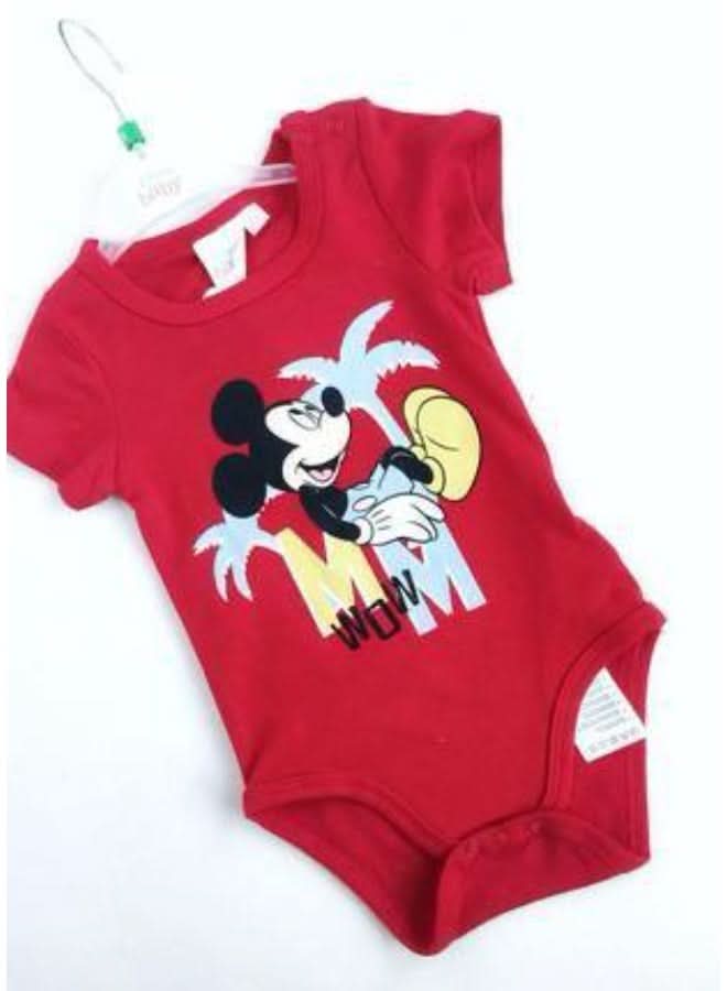 Disney Mickey Mouse Red Bodysuit for Baby Boys - photo 2 - KIDS Tv Egypt