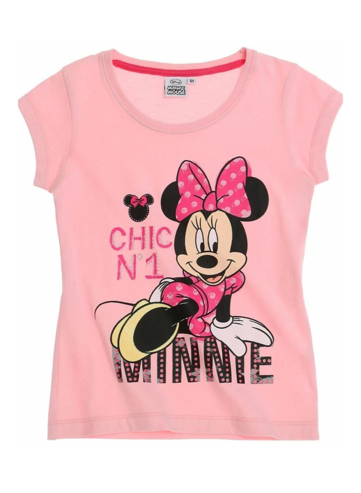Disney Minnie Mouse "Chic No.1" Pink T-Shirt — Girls