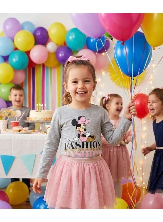 Disney Minnie Mouse Fashion Grey Long-Sleeve T-Shirt for Girls - photo 2 - KIDS Tv Egypt