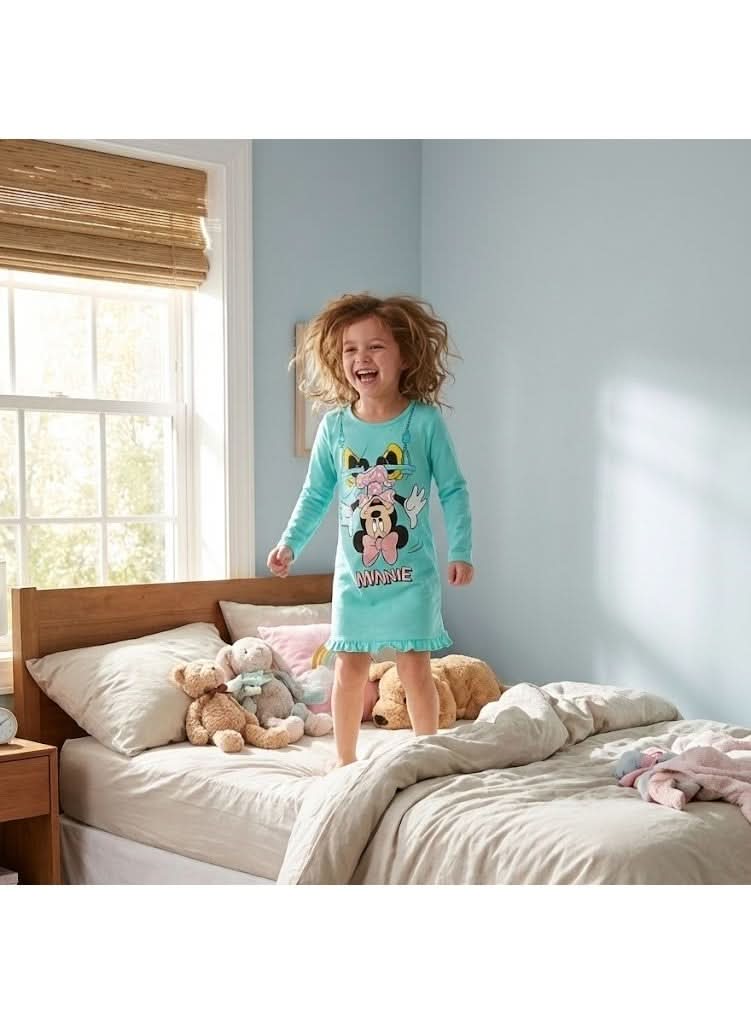 Disney Minnie Mouse Girls Long Sleeve Night Gown - photo 2 - KIDS Tv Egypt