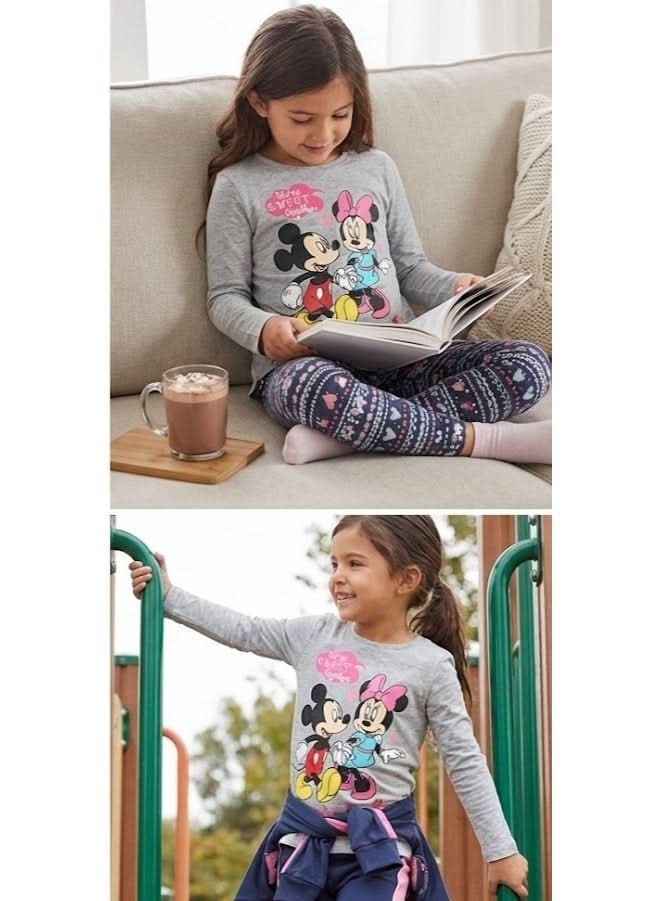 Disney Minnie Mouse Grey Long-Sleeve T-Shirt for Girls - photo 3 - KIDS Tv Egypt