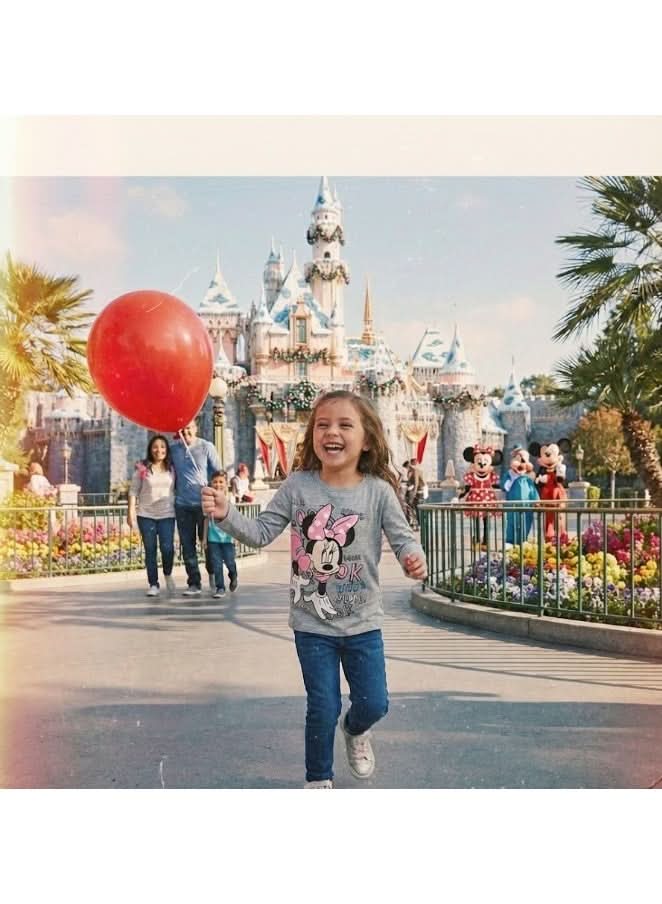 Disney Minnie Mouse Grey Marl Long-Sleeve T-Shirt for Girls - photo 3 - KIDS Tv Egypt