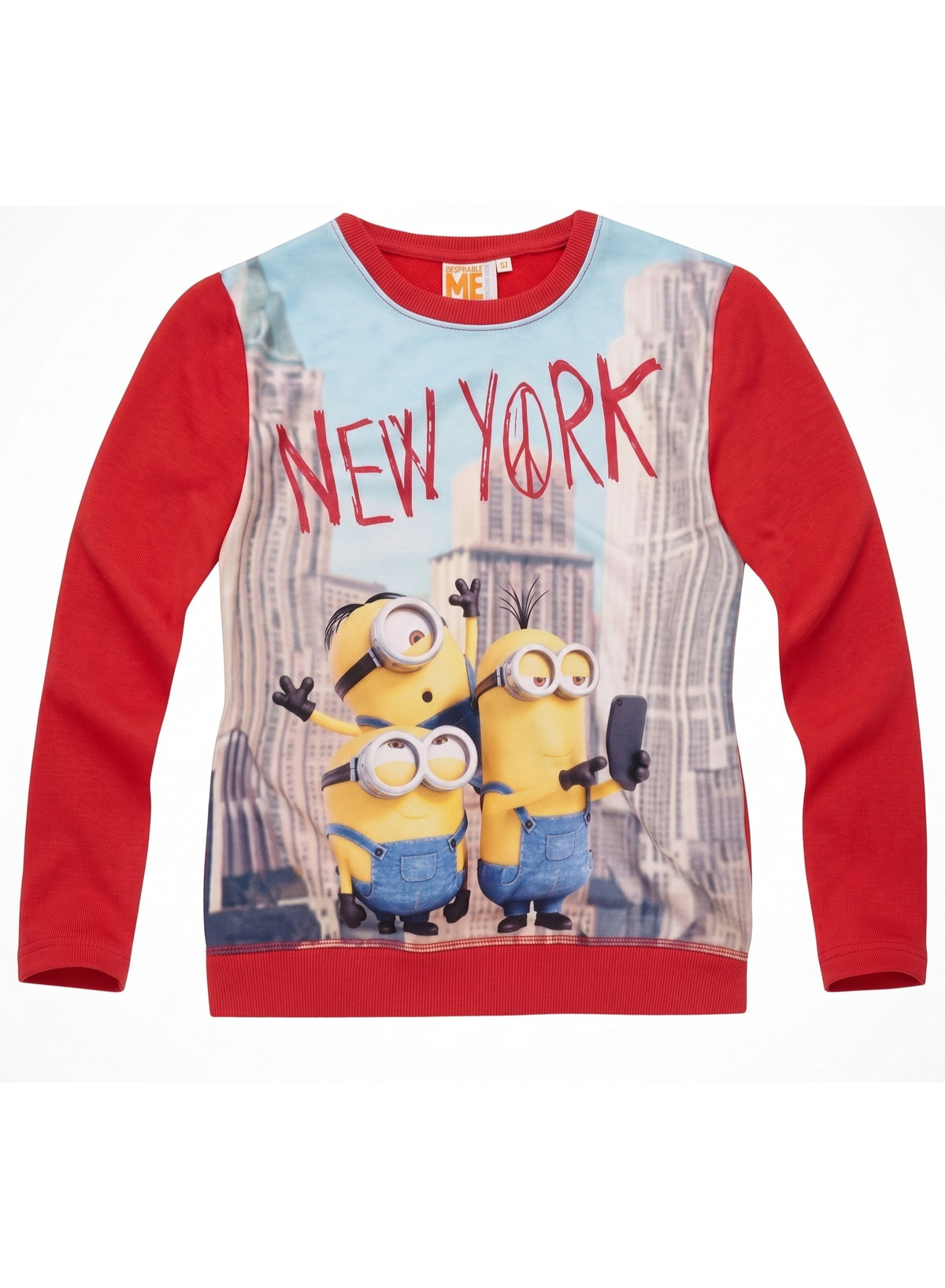 Minions' world sweatshirt for girls by kids TV100%cotton