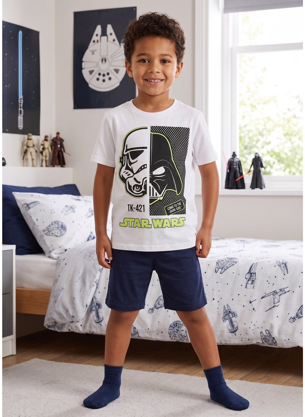 Star wars boys Pajama set 100% cotton by kids tv