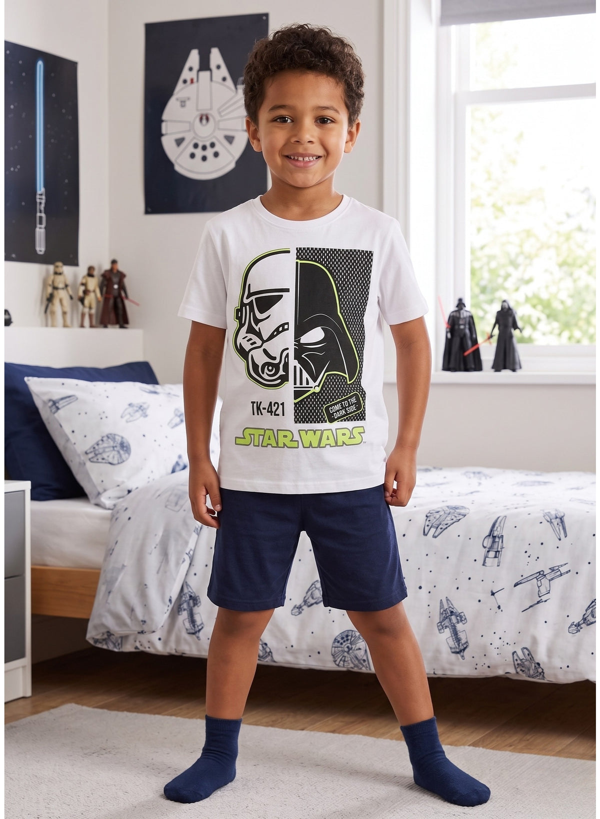 Star wars boys Pajama set 100% cotton by kids tv