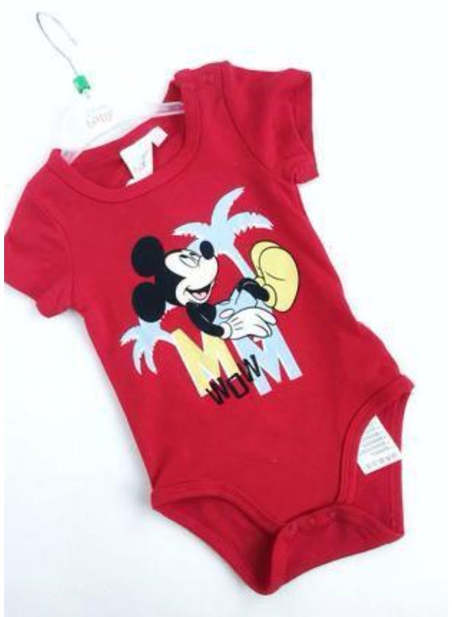 Disney Mickey Mouse Boys Body Baby100%cotton