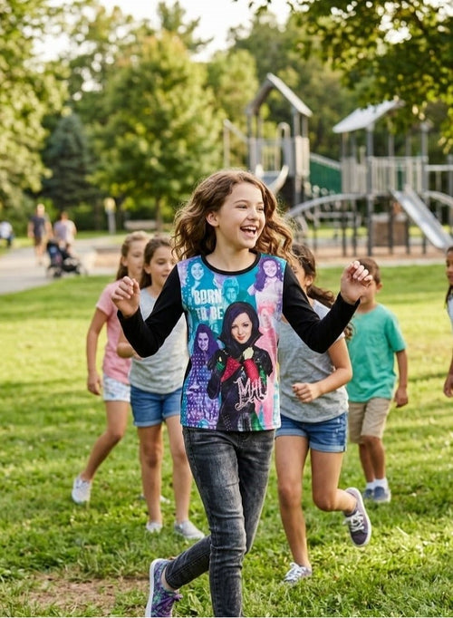 Disney Descendants "Born To Be" Long-Sleeve T-Shirt — Girls