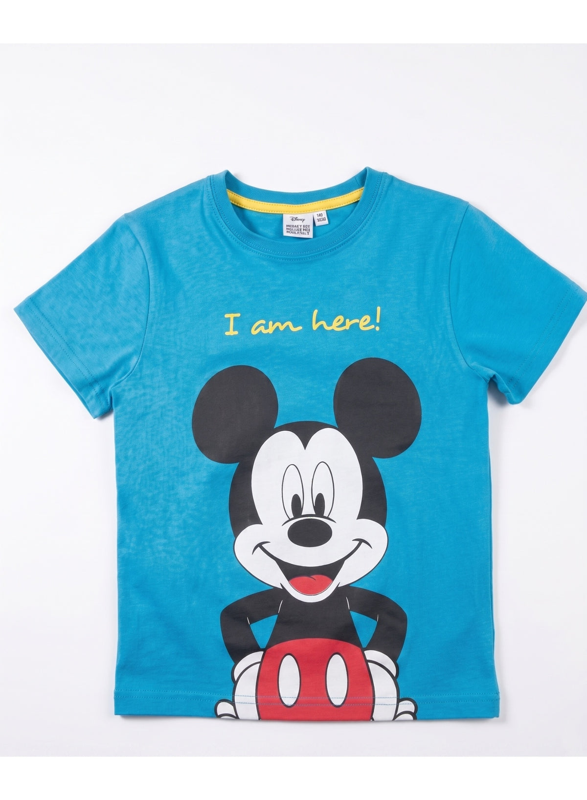 Disney Mickey Mouse Blue T-Shirt For Boys With Screen100%cotton Printby kids tv