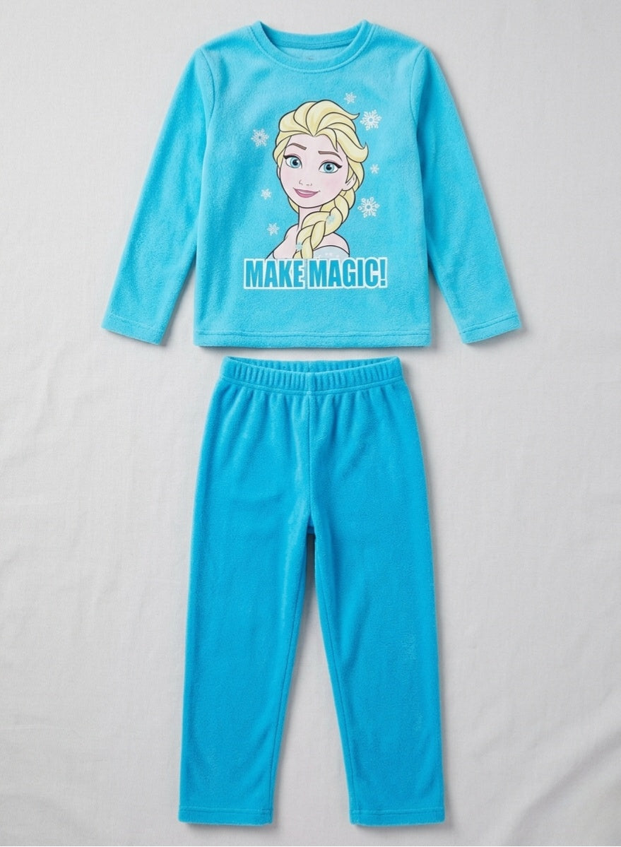 Disney Frozen ELSA girls coral fleece pajamas  by Kids TV