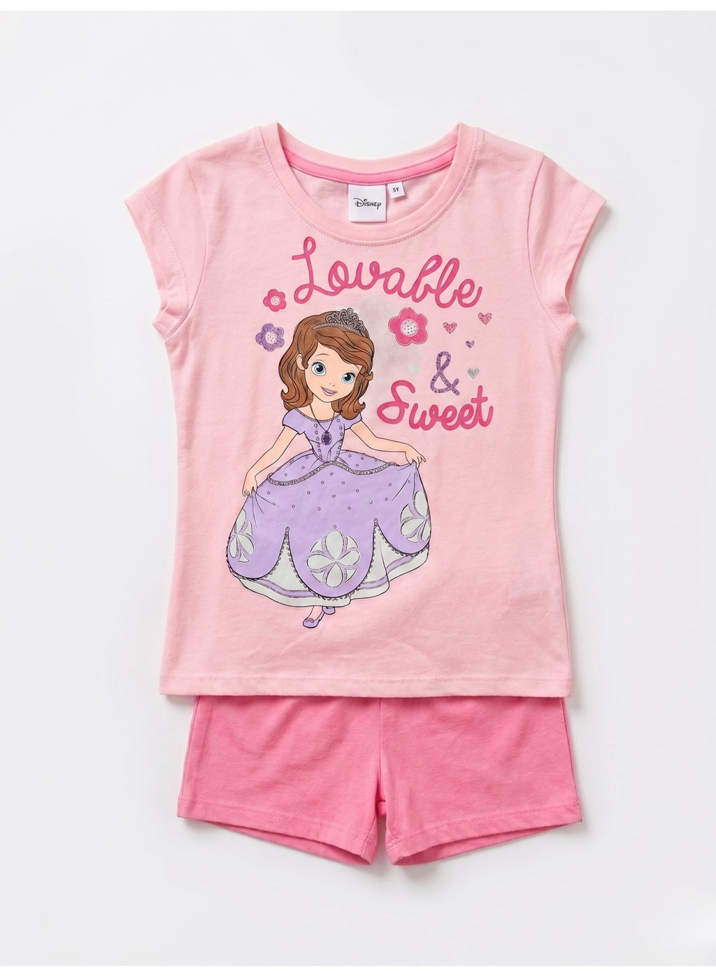 Disney Sofia  girls short-sleeve pajama 100% cotton by kids tv"