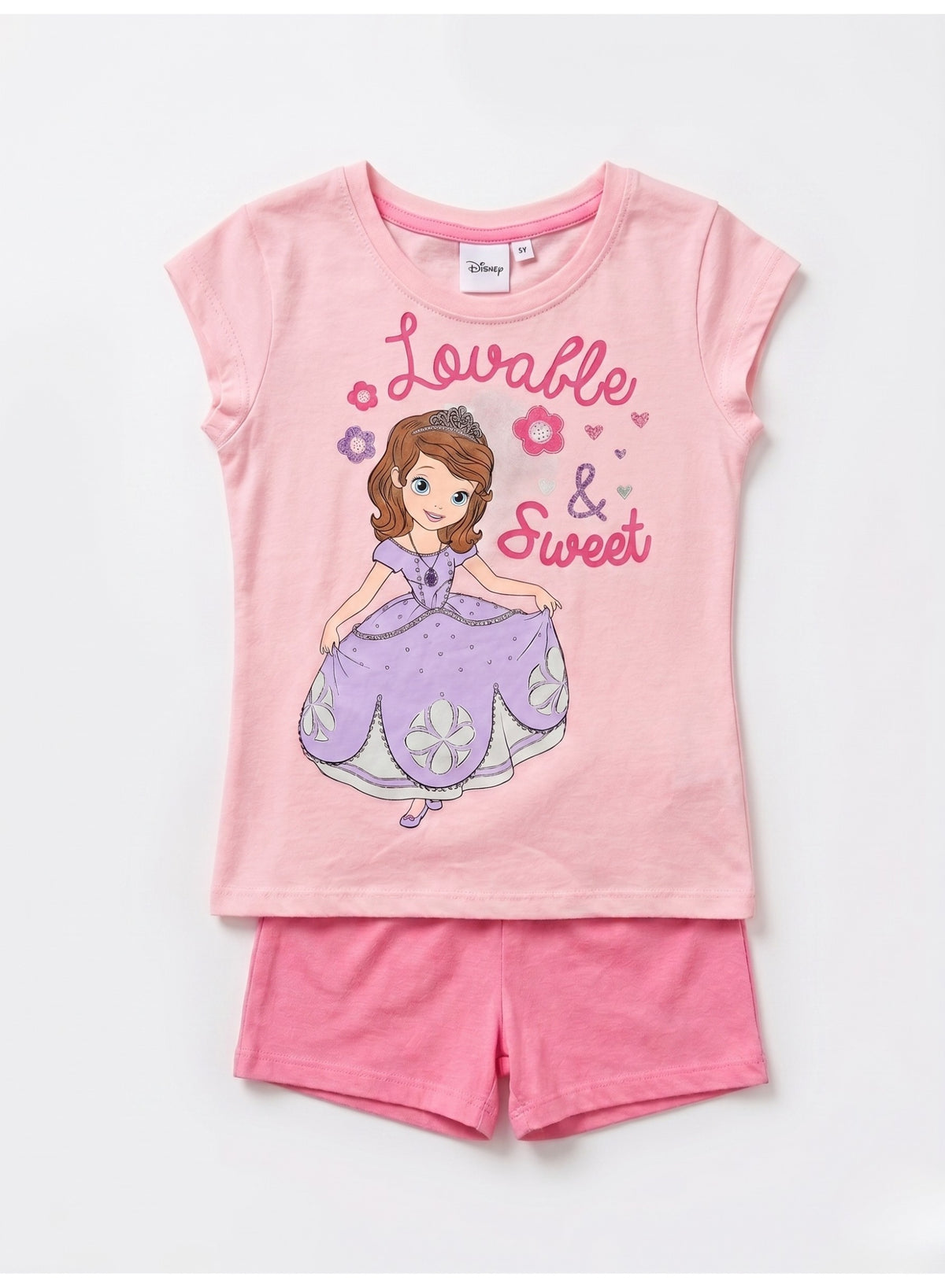 Disney Sofia  girls short-sleeve pajama 100% cotton by kids tv"
