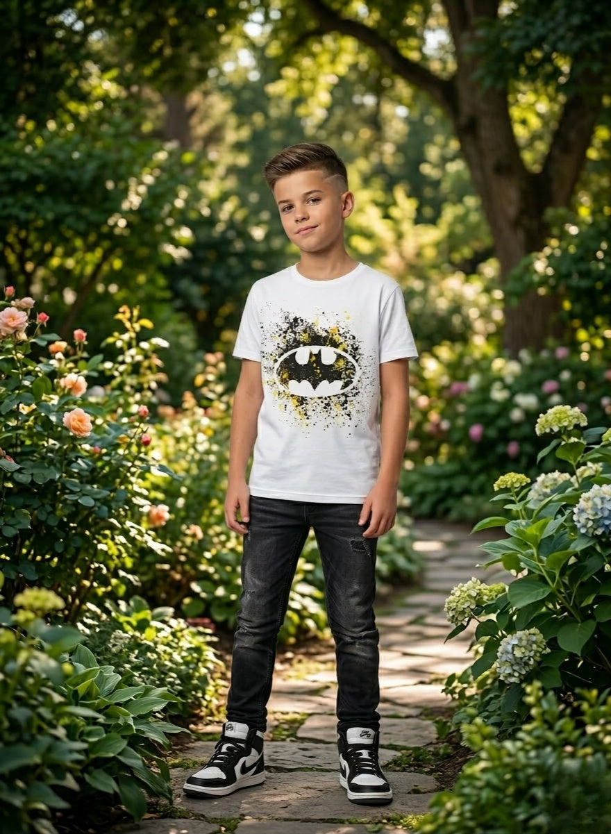Batman Tshirt boys  100 % cotton BY KIDS TV