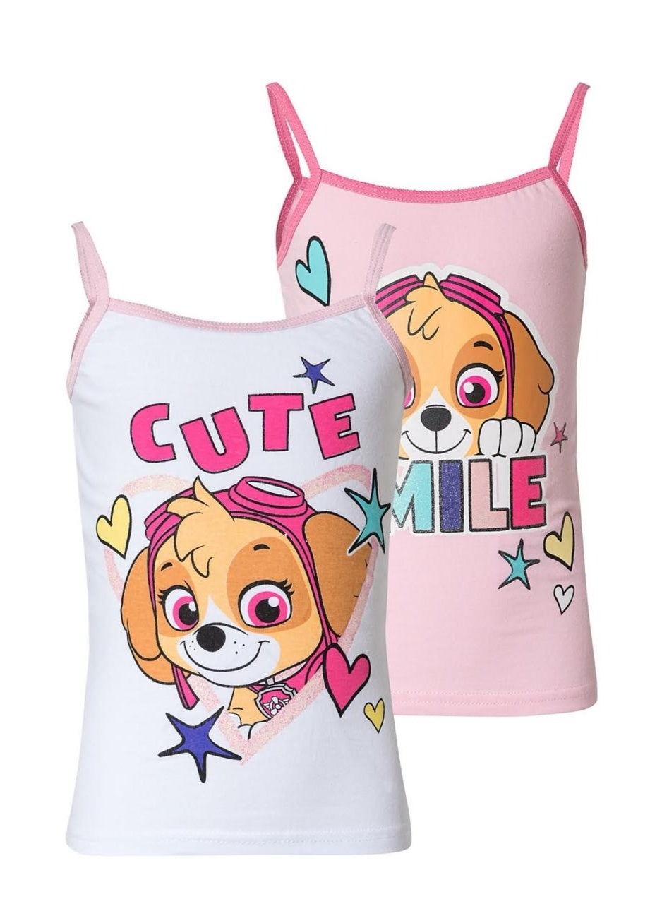 Paw Patrol Vests for Girls Children  Shirt Underwear-2-Pack100%cotton