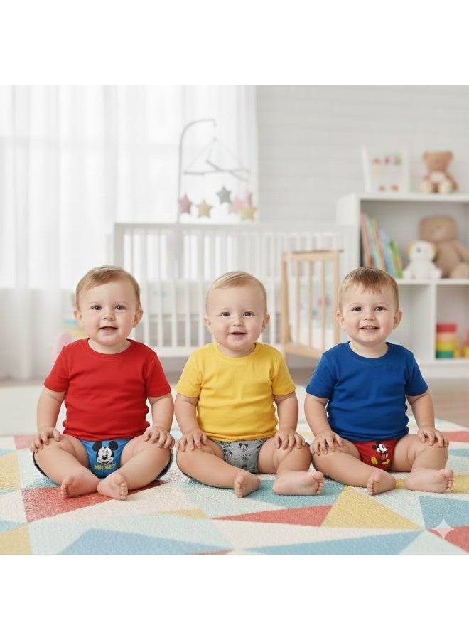 Disney Mickey Mouse Pack of three boys' cotton briefs By kid TV100%cotton