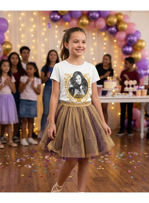 Disney Descendants Gold Frame Long-Sleeve T-Shirt — Girls