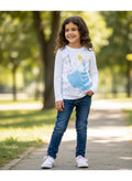 Disney Princess cinderella t-shirt long sleeveby kids TV100%cotton