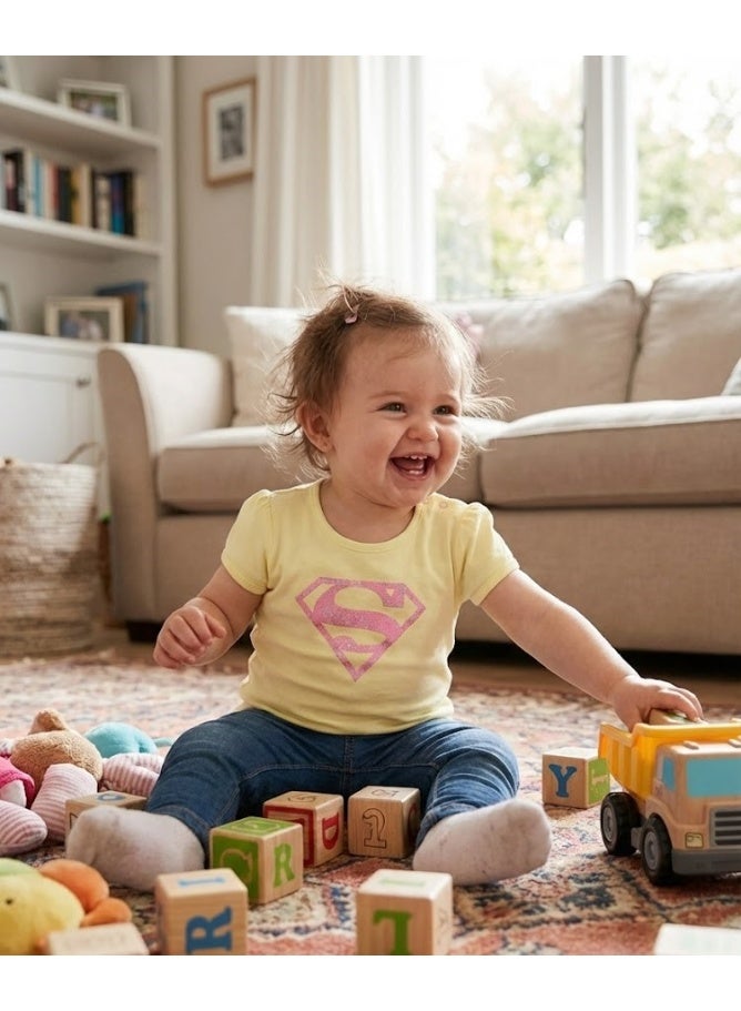Super Girl Baby T-shirt100%cotton