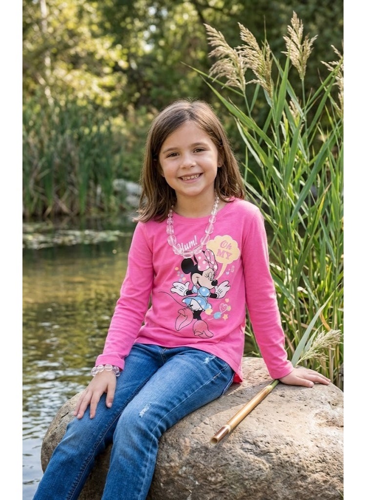 Disney Minnie Mouse long sleeve T-shirt 100% cotton by kidstv
