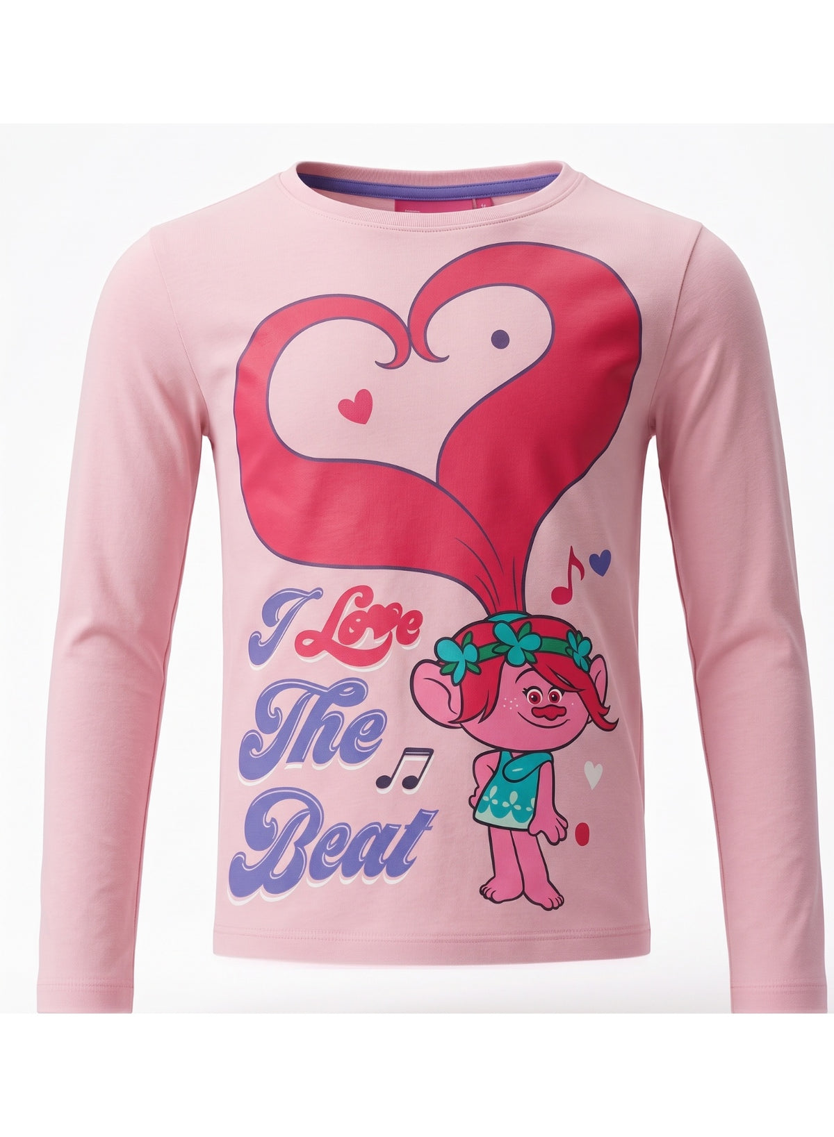 Trolls world girls  Long Sleeve T-shirt  by Kids TV100%cotton