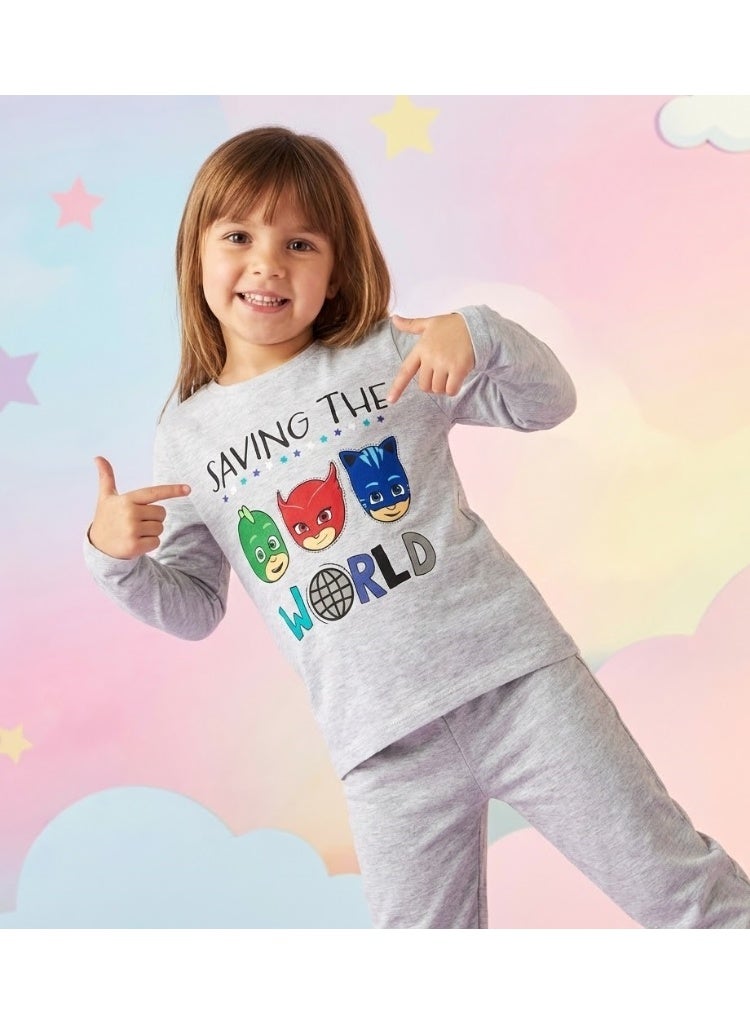PJ MASKS girls long sleeve t-shirt 100% Cotton by Kids TV