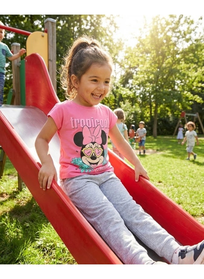 Minnie Mouse Girls Printed Pure T-Shirt 100%cotton