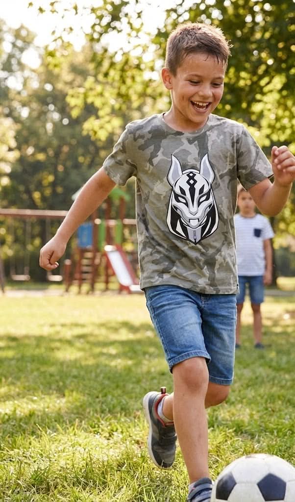 Fortnite T-Shirt Child Original 100% Cotton - photo 3 - KIDS Tv Egypt