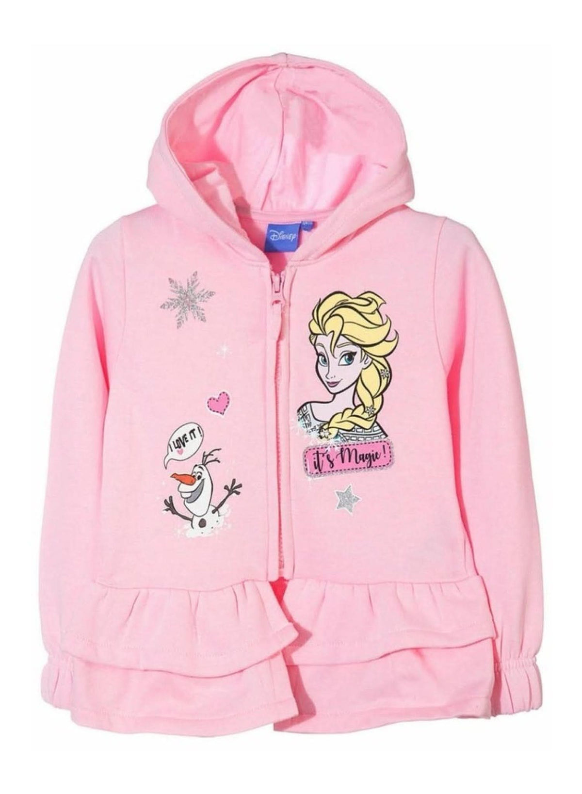Frozen Outing Bundle — Pink Zip Hoodie + Sisters Forever Long-Sleeve T-Shirt — Girls