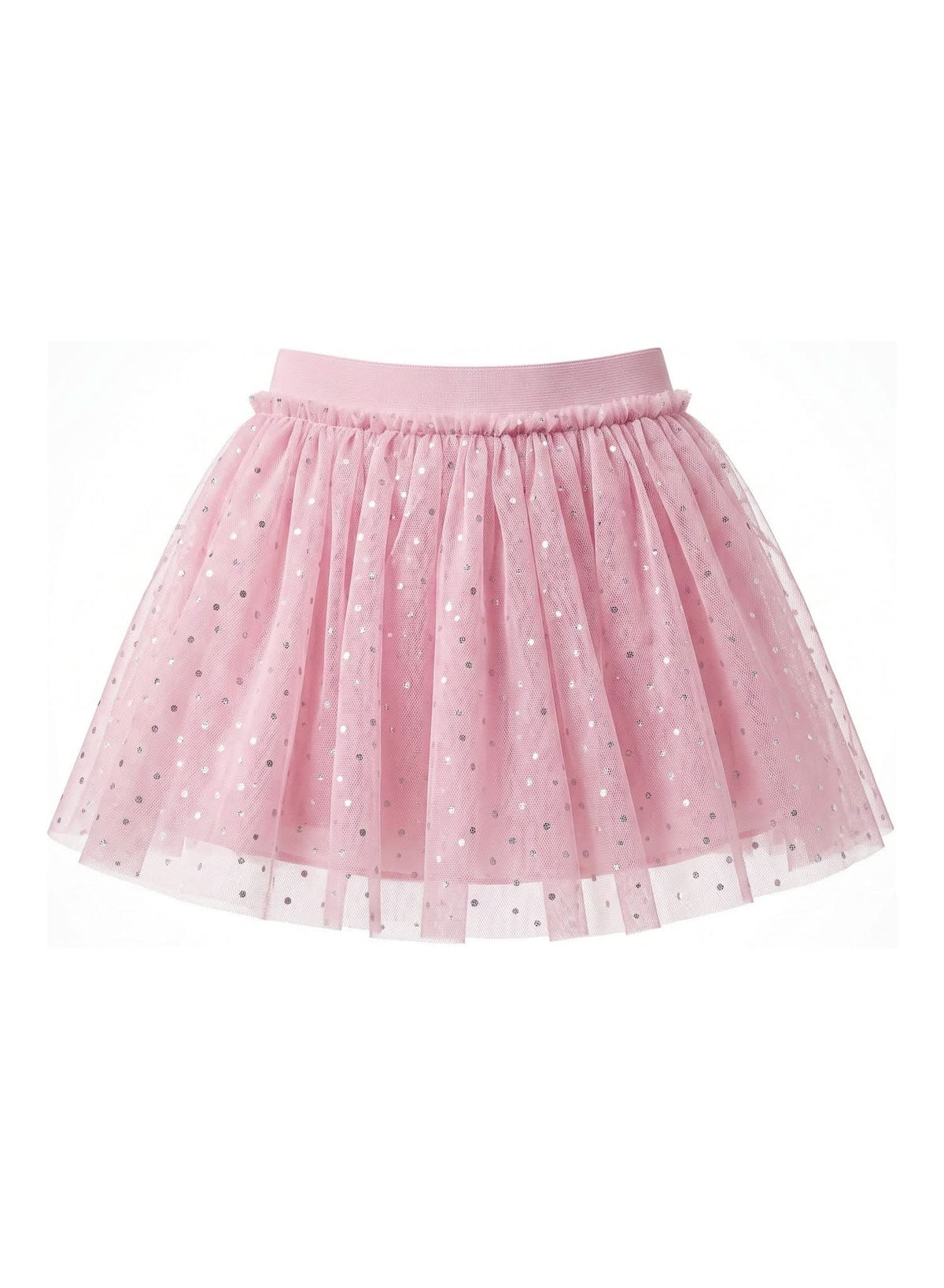 Glitter Tulle Skirt Pink — Girls