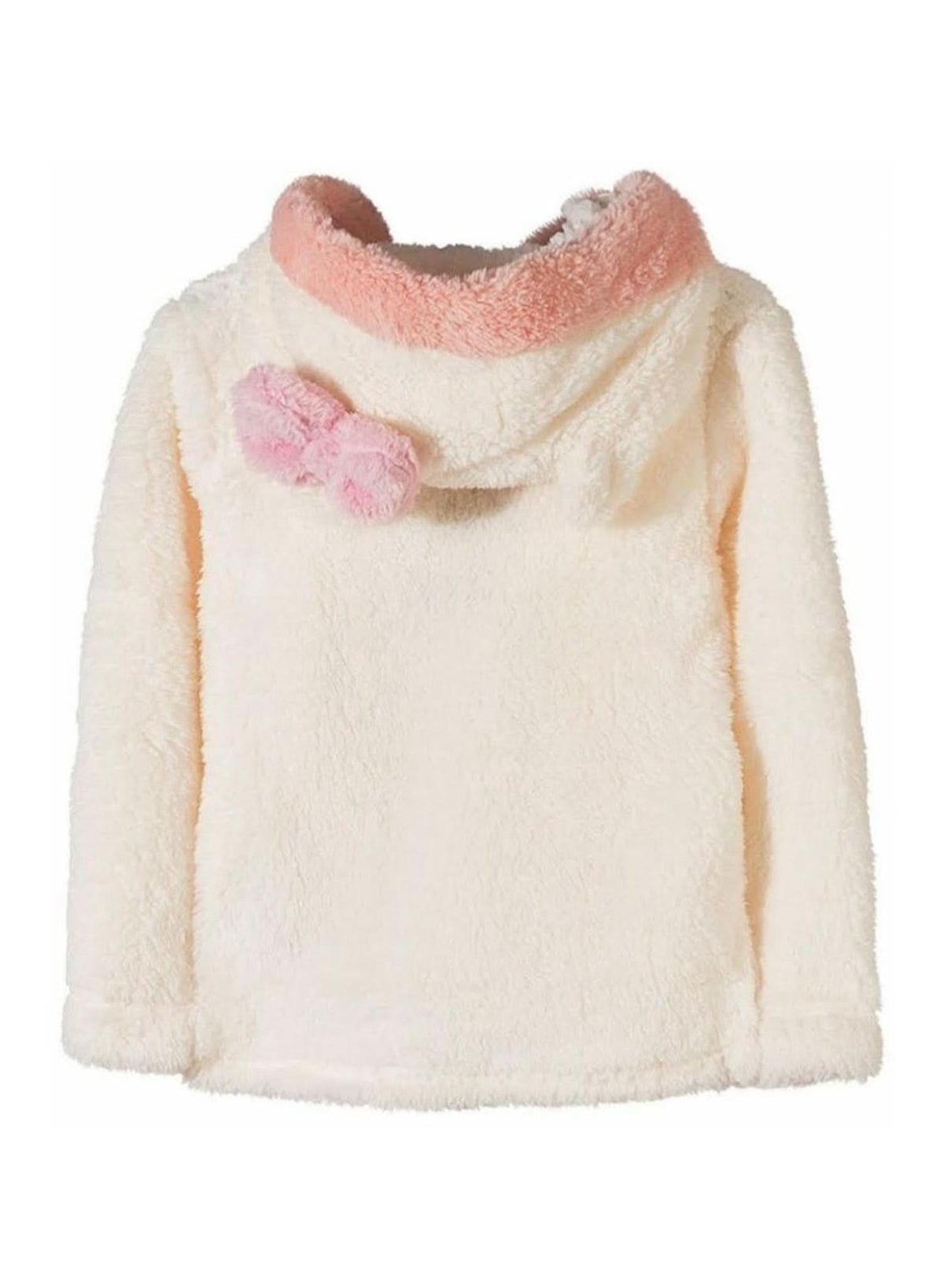 Hello Kitty Outing Bundle — Coral Fleece Hoodie Jacket + Long-Sleeve T-Shirt — Girls