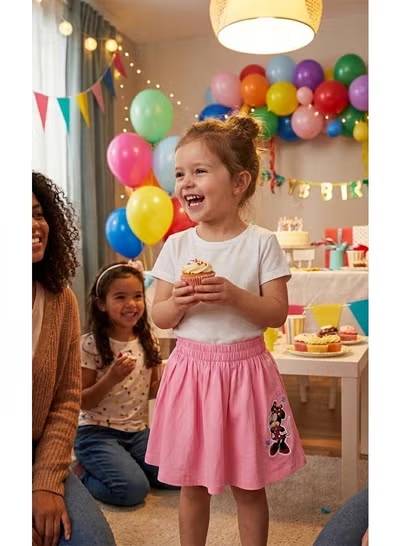 Disney Junior Minnie Mouse Girls Skirt by kids tv100%cotton