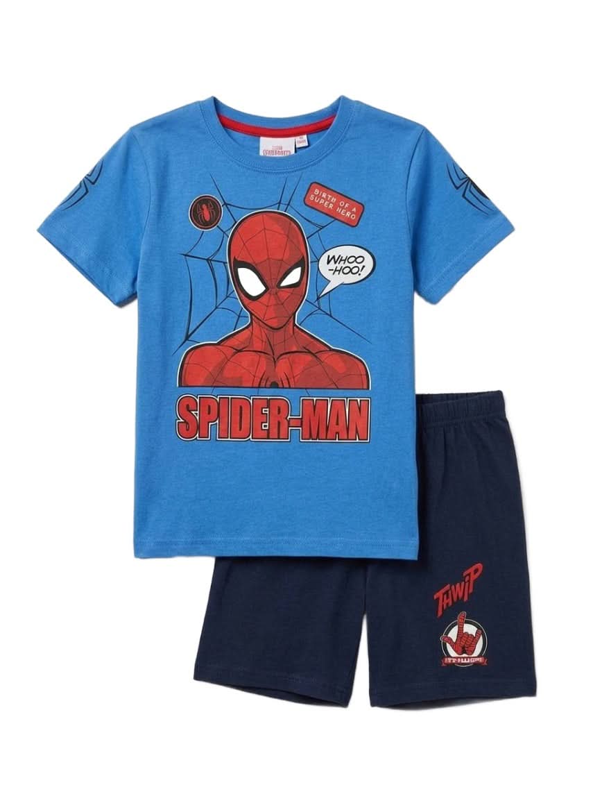 Marvel Spider-Man Blue Short Pyjama Set for Boys - photo 3 - KIDS Tv Egypt